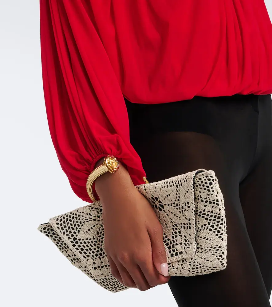 Magda Butrym Bracelet crochet and satin clutch | Thumbnail 4 Magda Butrym Bracelet crochet and satin clutch | Thumbnail 4