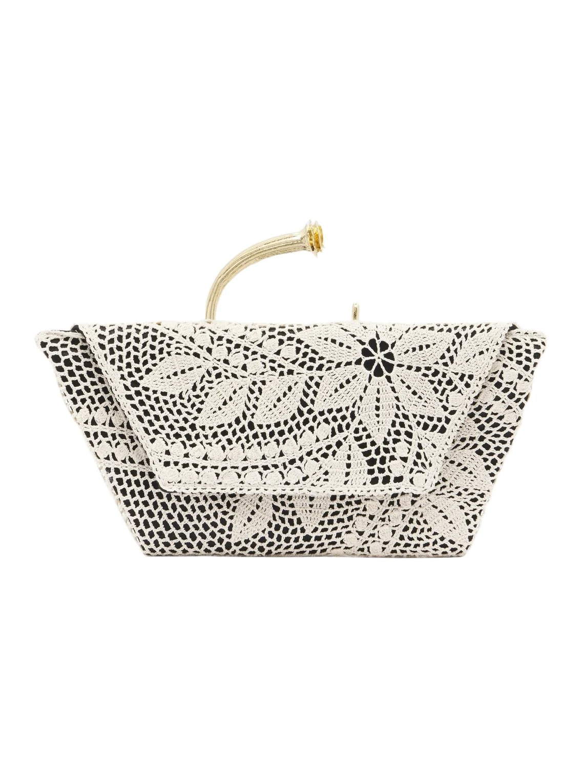 Magda Butrym Bracelet crochet and satin clutch