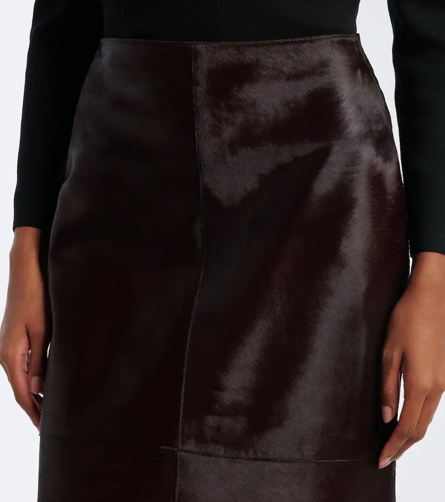 Nour Hammour Alana calf-hair pencil skirt | Thumbnail 4
