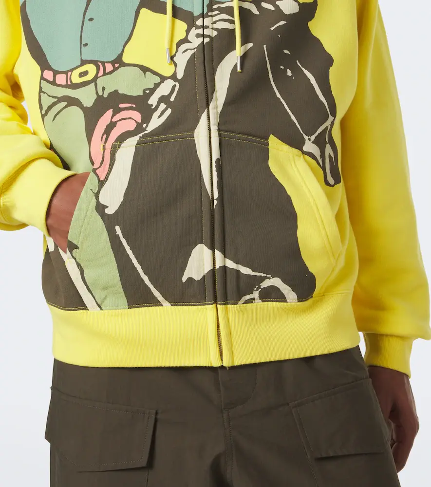 JW Anderson Printed cotton jersey hoodie | Thumbnail 2 JW Anderson Printed cotton jersey hoodie | Thumbnail 2