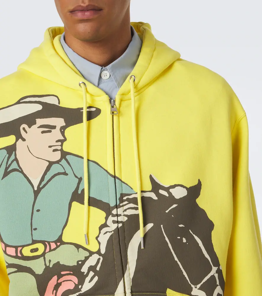 JW Anderson Printed cotton jersey hoodie | Thumbnail 4 JW Anderson Printed cotton jersey hoodie | Thumbnail 4