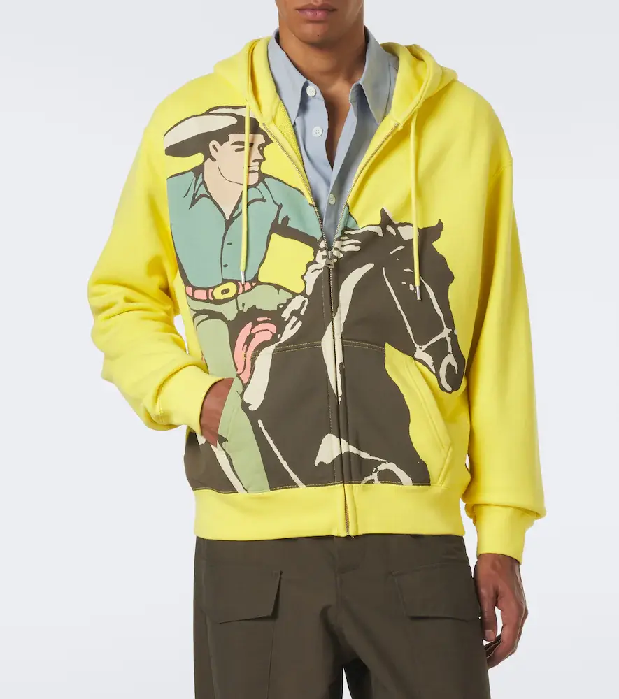 JW Anderson Printed cotton jersey hoodie | Thumbnail 6 JW Anderson Printed cotton jersey hoodie | Thumbnail 6