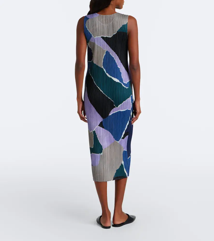 Pleats Please Issey Miyake Surprise! pleated printed midi dress | Thumbnail 3
