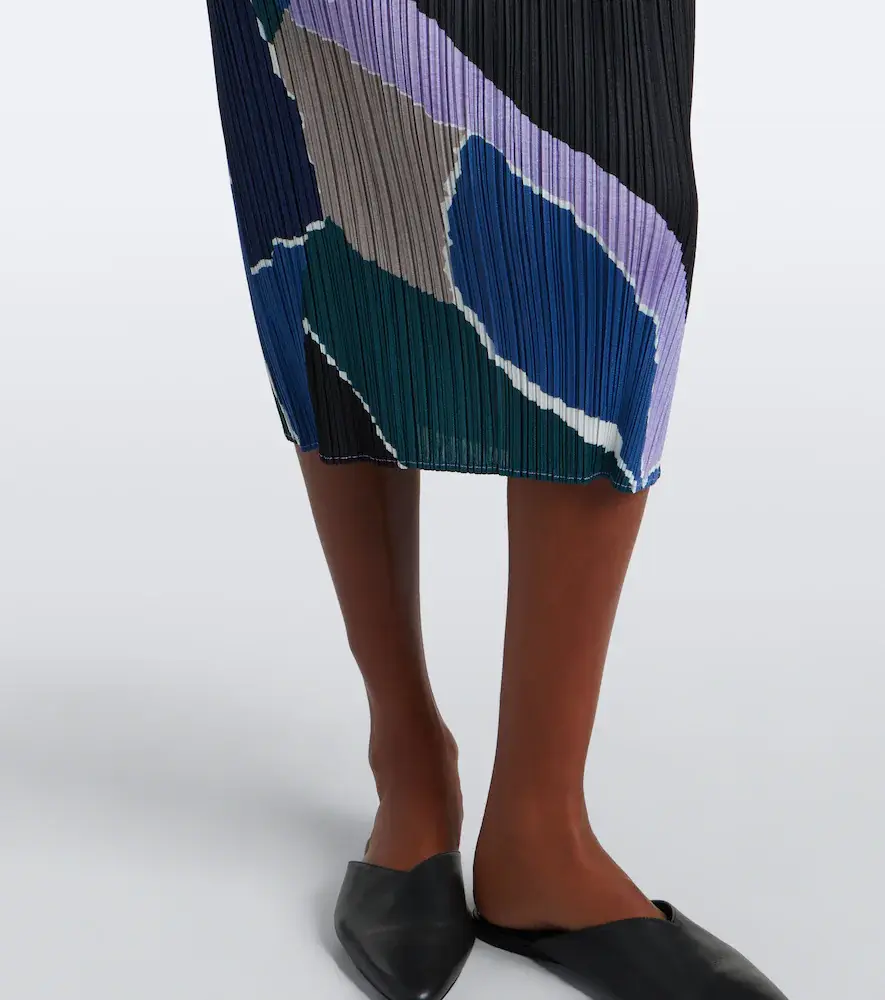 Pleats Please Issey Miyake Surprise! pleated printed midi dress | Thumbnail 5