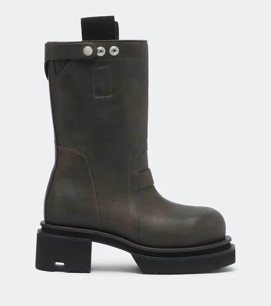 Rick Owens Leather mid-calf boots | Thumbnail 3 Rick Owens Leather mid-calf boots | Thumbnail 3