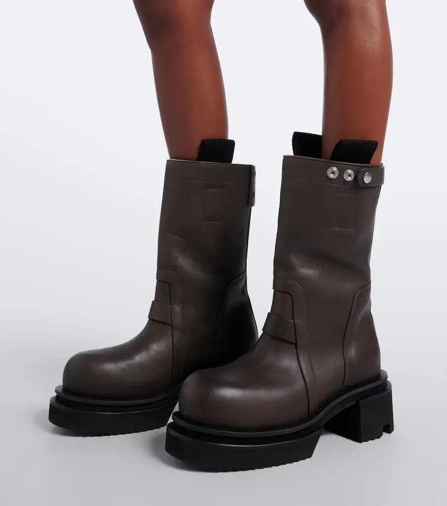 Rick Owens Leather mid-calf boots | Thumbnail 5 Rick Owens Leather mid-calf boots | Thumbnail 5