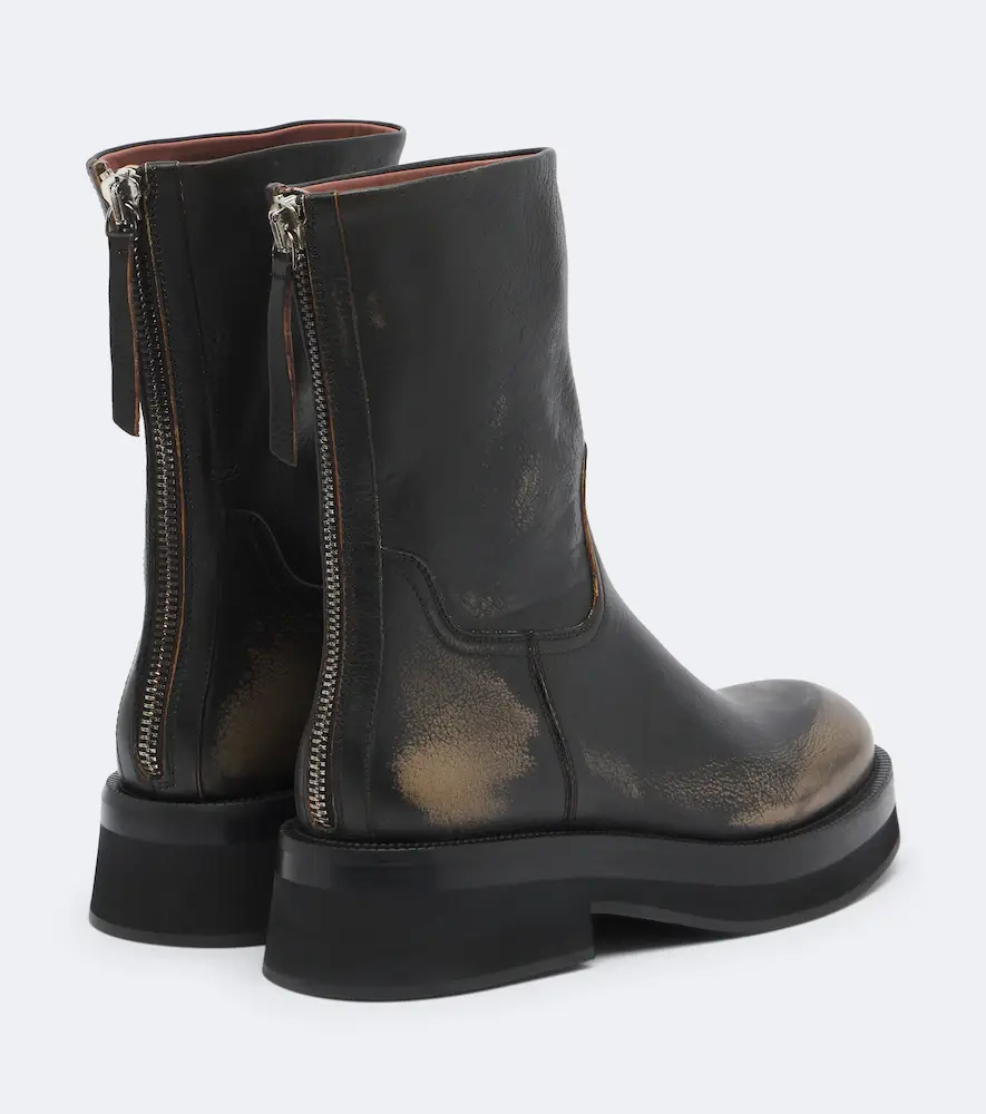 Paris Texas Napa faded leather ankle boots | Thumbnail 3