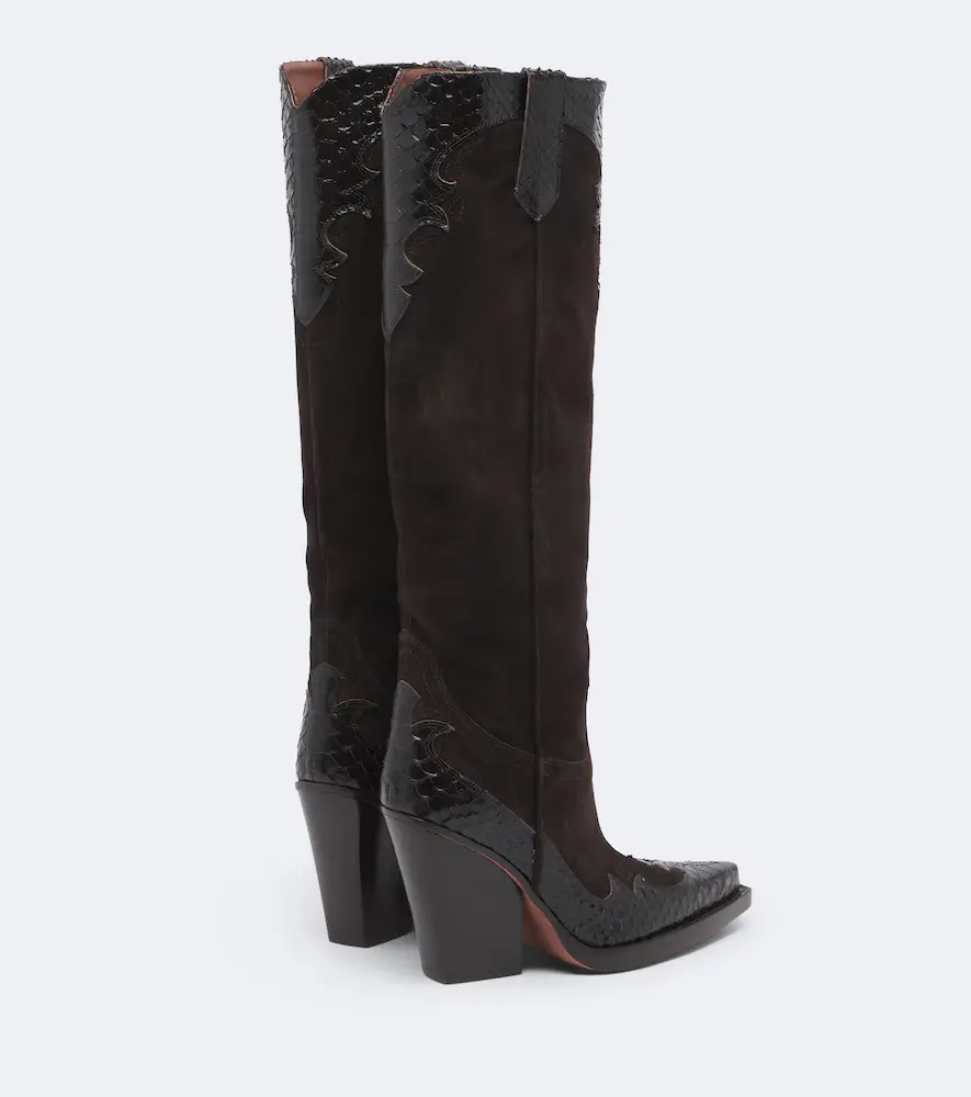 Paris Texas El Dorado suede cowboy boots | Thumbnail 3 Paris Texas El Dorado suede cowboy boots | Thumbnail 3