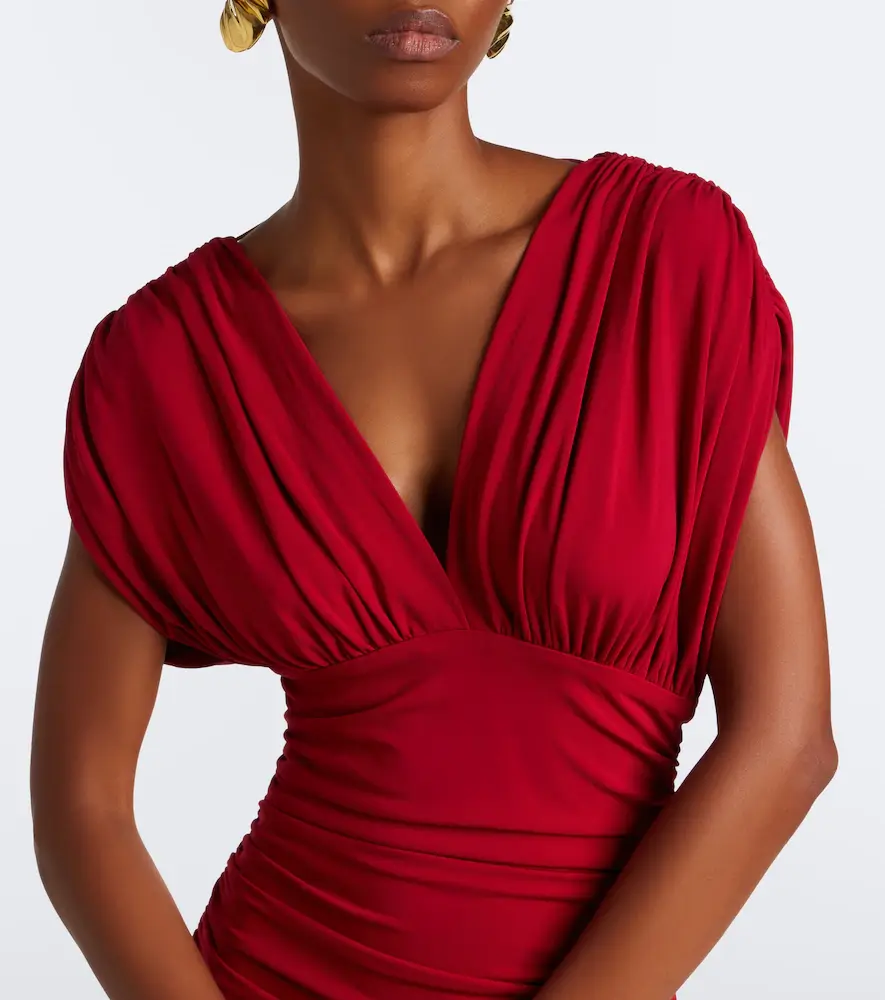 Simkhai Norvelle draped open-back gown | Thumbnail 4