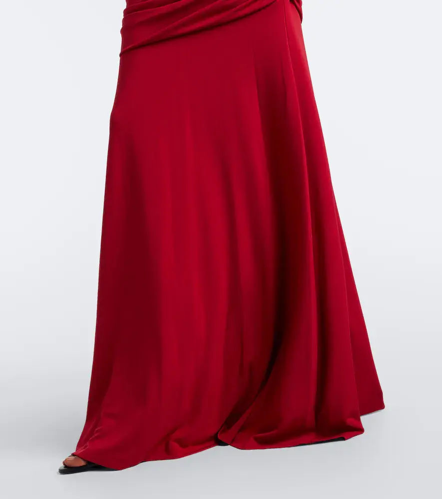 Simkhai Norvelle draped open-back gown | Thumbnail 5
