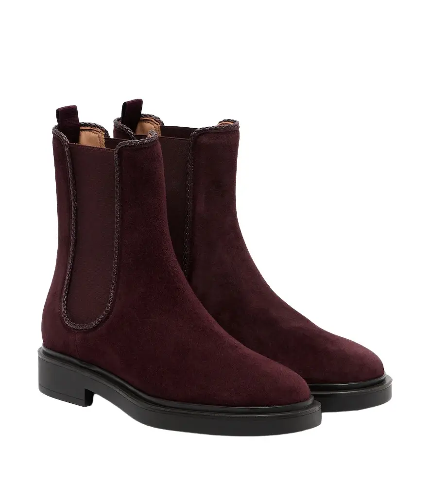 Aquazzura Gaspard suede Chelsea boots