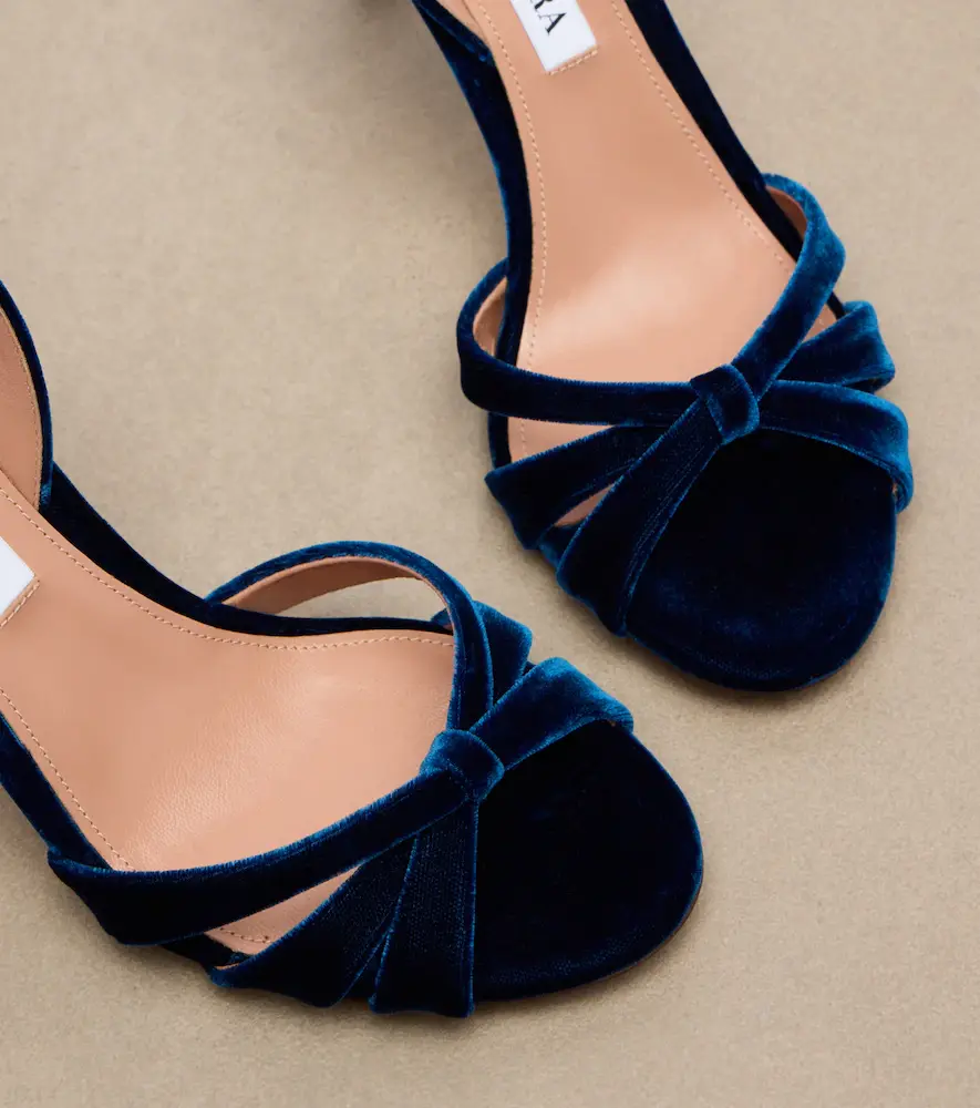 Aquazzura Tati velvet slingback sandals | Thumbnail 4 Aquazzura Tati velvet slingback sandals | Thumbnail 4
