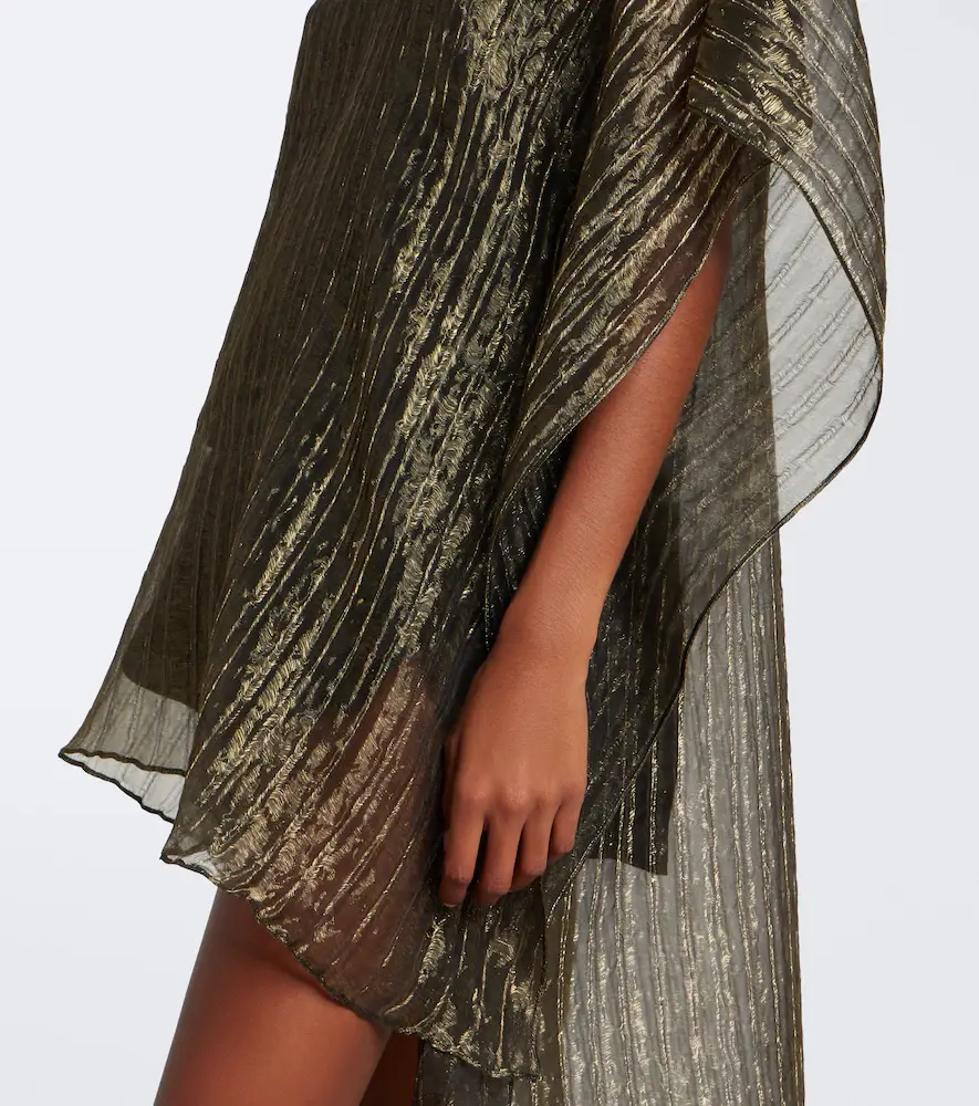 Taller Marmo Dallas asymmetric fil coupé organza kaftan | Thumbnail 4