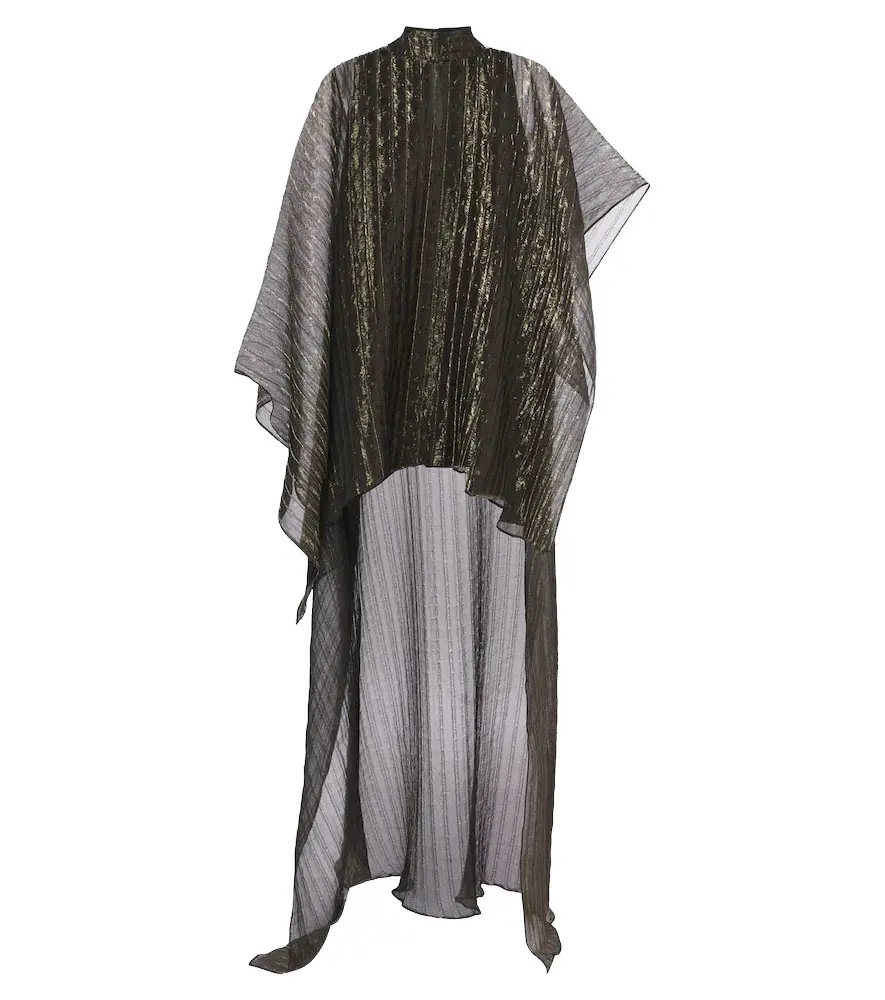 Dallas asymmetric fil coupé organza kaftan Dallas asymmetric fil coupé organza kaftan