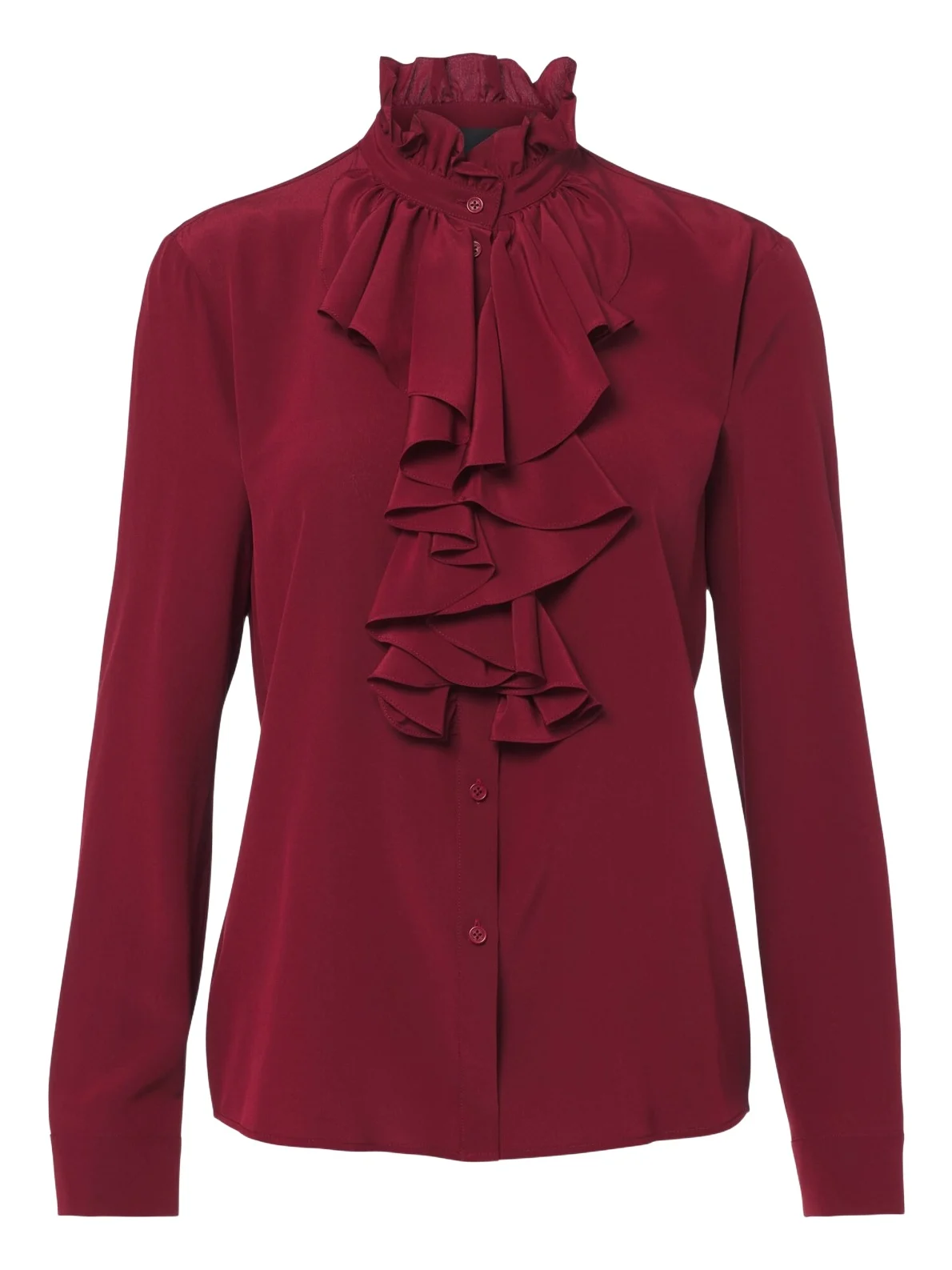 Ruffled silk blouse Ruffled silk blouse