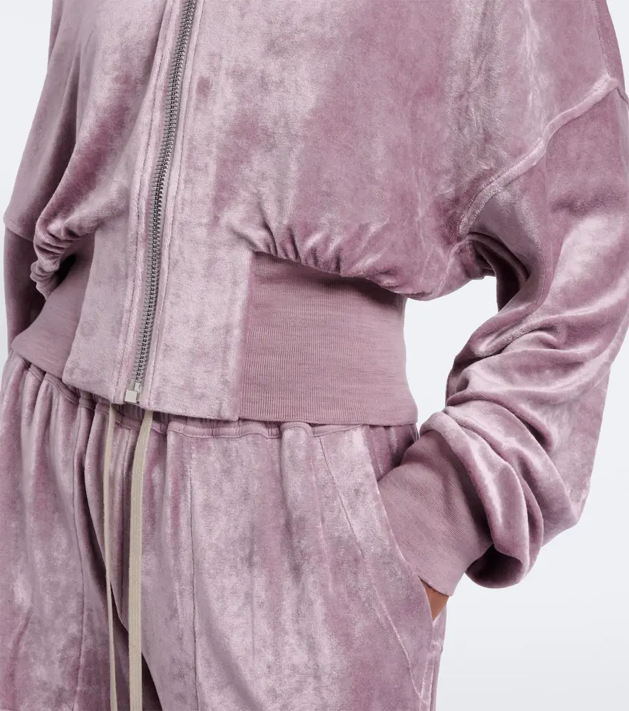 Rick Owens Flight velvet jersey bomber jacket | Thumbnail 5 Rick Owens Flight velvet jersey bomber jacket | Thumbnail 5