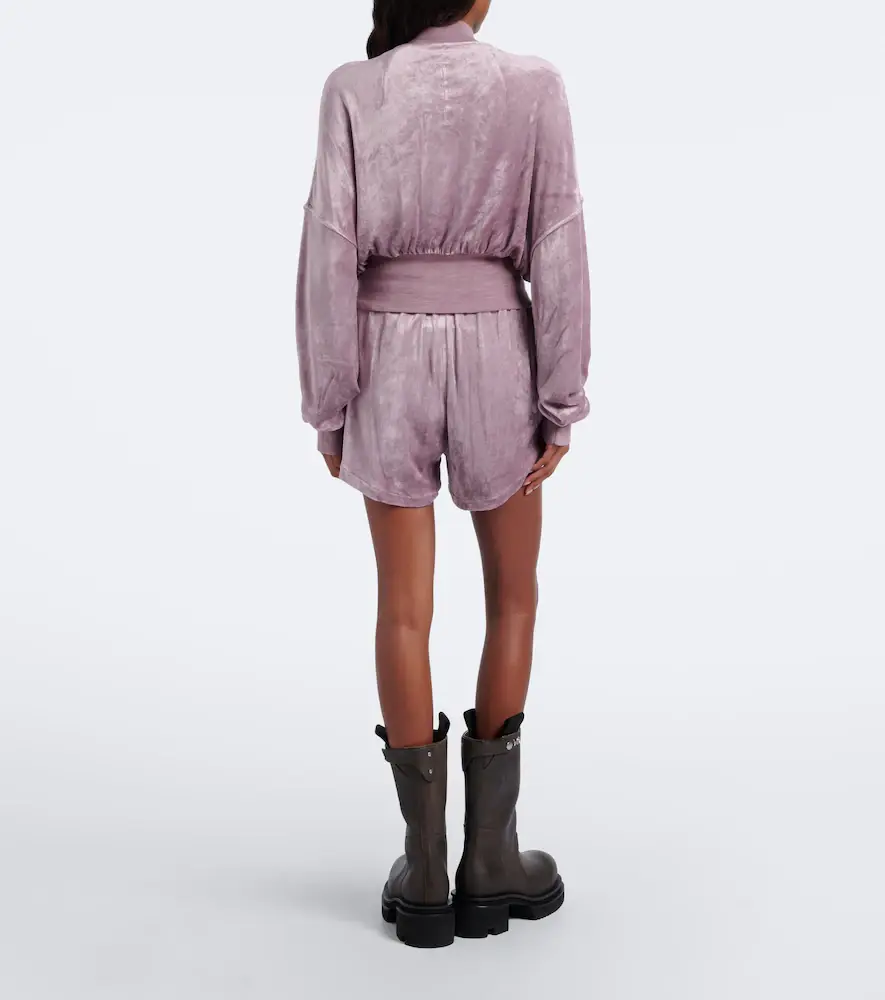 Rick Owens Velvet jersey shorts | Thumbnail 4 Rick Owens Velvet jersey shorts | Thumbnail 4
