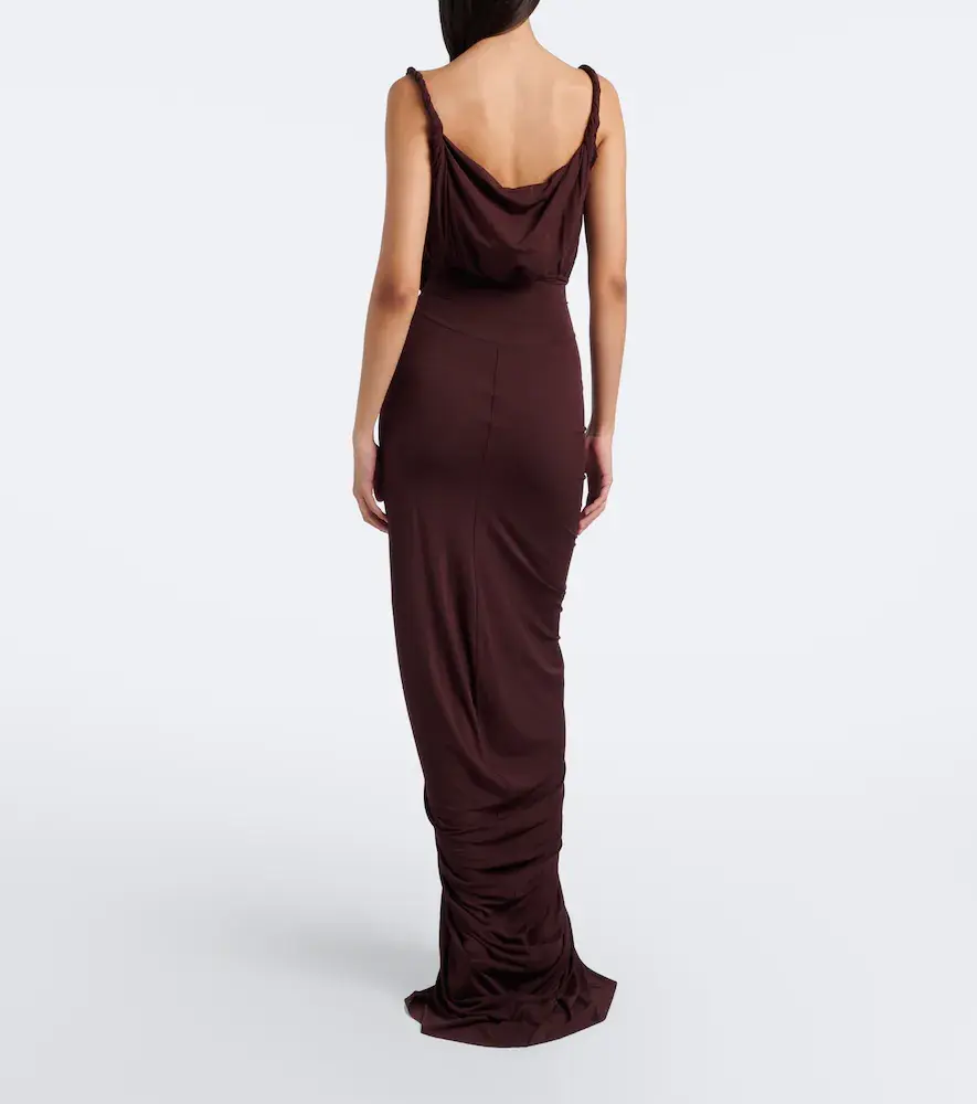Rick Owens Nadia ruched jersey gown | Thumbnail 3 Rick Owens Nadia ruched jersey gown | Thumbnail 3