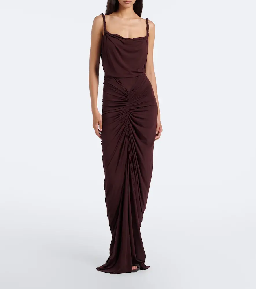 Rick Owens Nadia ruched jersey gown | Thumbnail 4 Rick Owens Nadia ruched jersey gown | Thumbnail 4