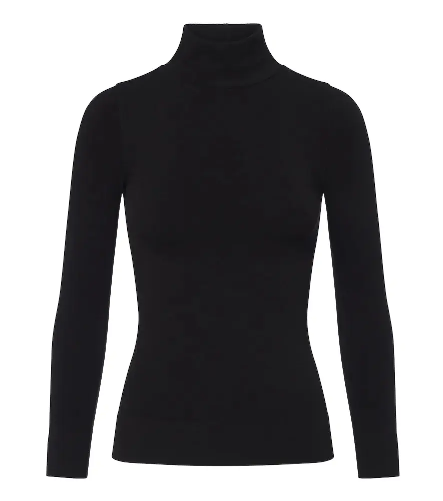 Jersey turtleneck top Jersey turtleneck top