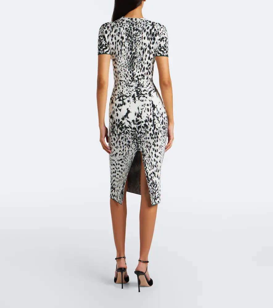 Tom Ford Jacquard velvet midi dress | Thumbnail 6 Tom Ford Jacquard velvet midi dress | Thumbnail 6
