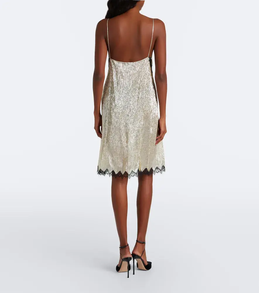 Tom Ford Lace-trimmed silk-blend slip dress | Thumbnail 3