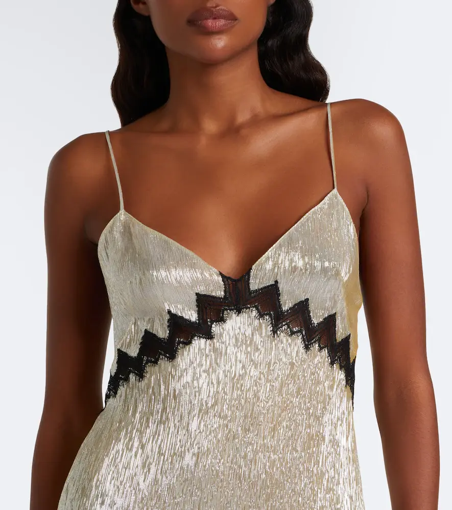 Tom Ford Lace-trimmed silk-blend slip dress | Thumbnail 5