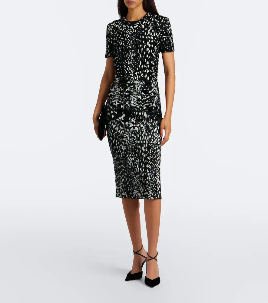 Tom Ford Jacquard velvet pencil skirt | Thumbnail 5 Tom Ford Jacquard velvet pencil skirt | Thumbnail 5