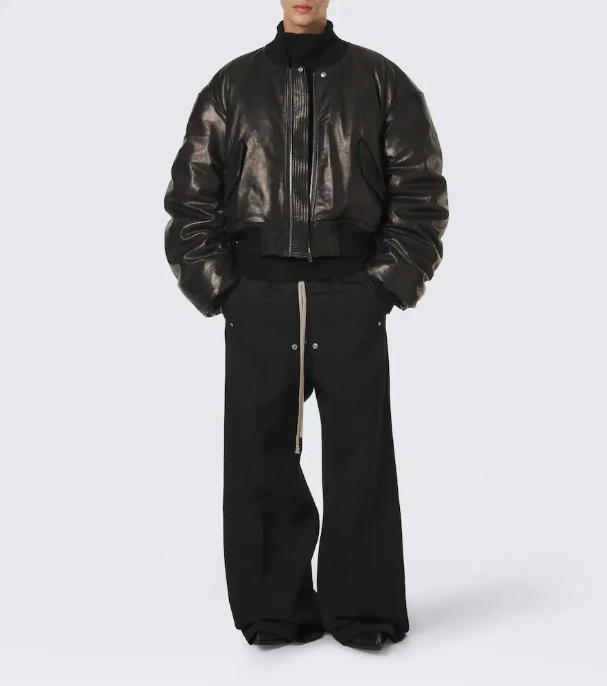 Rick Owens Secchia Flight leather down jacket | Thumbnail 3 Rick Owens Secchia Flight leather down jacket | Thumbnail 3