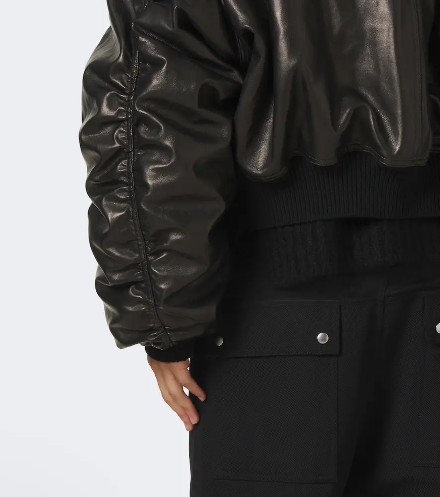 Rick Owens Secchia Flight leather down jacket | Thumbnail 4 Rick Owens Secchia Flight leather down jacket | Thumbnail 4