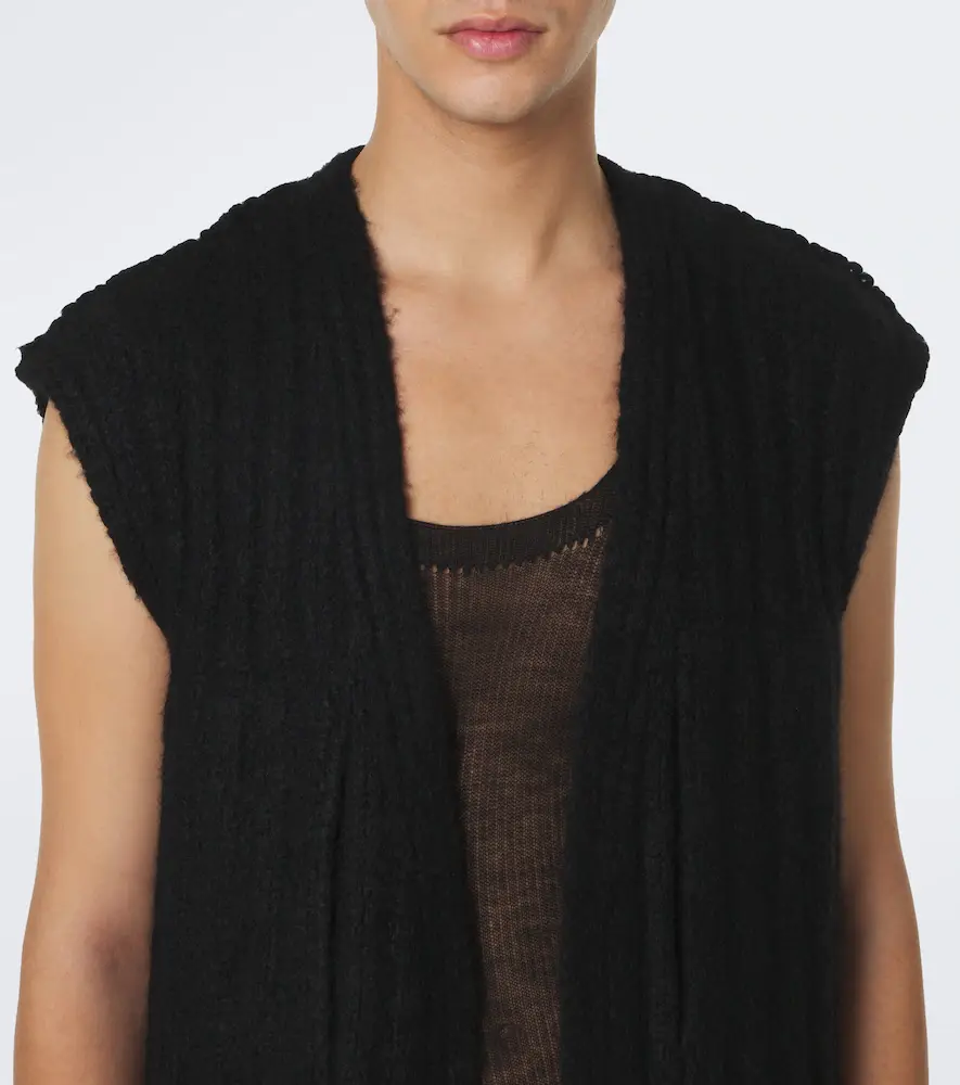 Rick Owens Lab cashmere and silk sweater vest | Thumbnail 2