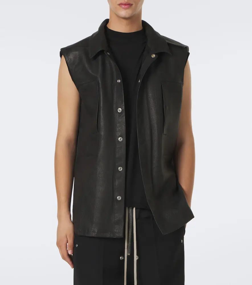 Rick Owens Sl leather vest | Thumbnail 4 Rick Owens Sl leather vest | Thumbnail 4