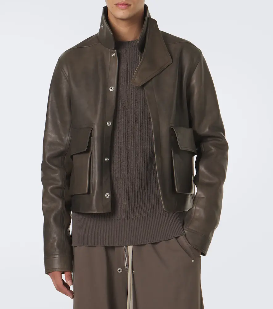Rick Owens Tower Alice leather jacket | Thumbnail 4 Rick Owens Tower Alice leather jacket | Thumbnail 4