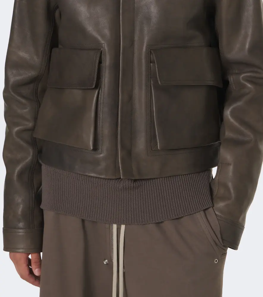 Rick Owens Tower Alice leather jacket | Thumbnail 6 Rick Owens Tower Alice leather jacket | Thumbnail 6