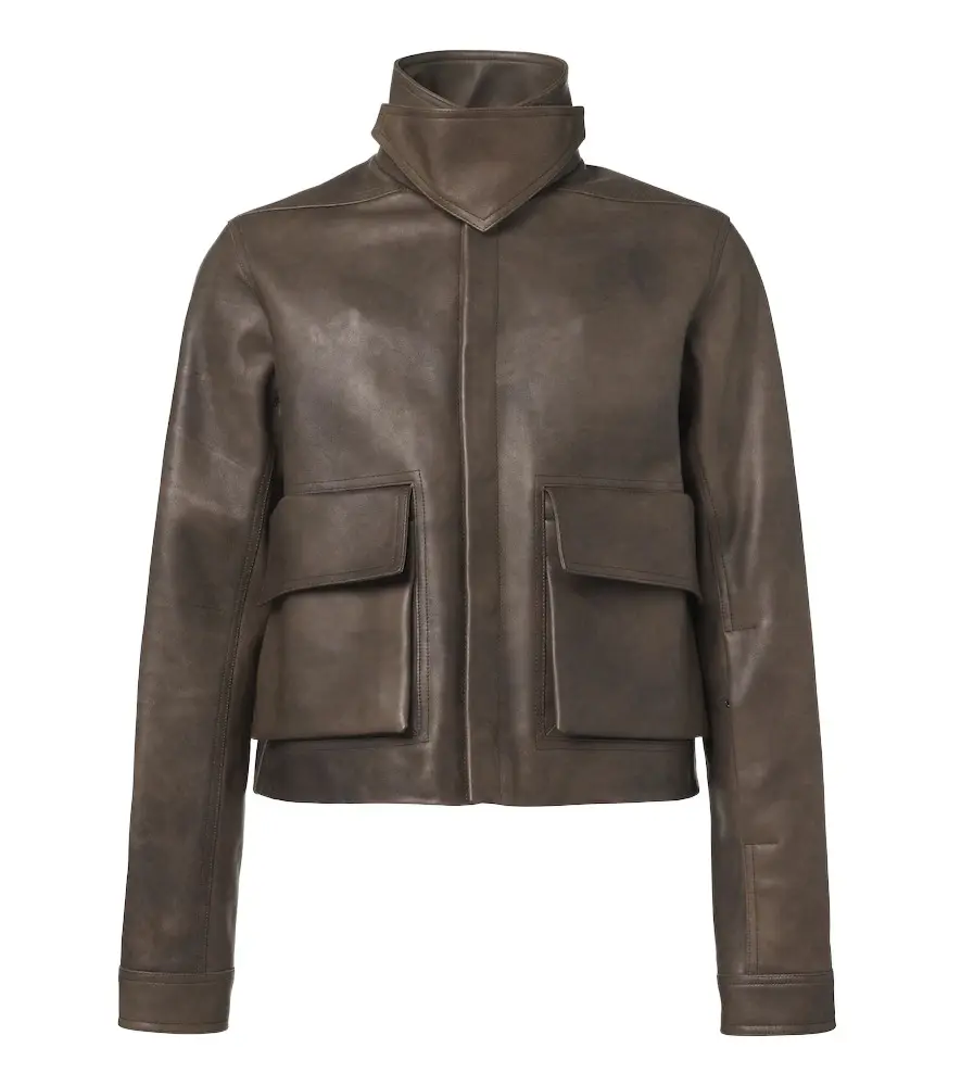 Rick Owens Tower Alice leather jacket