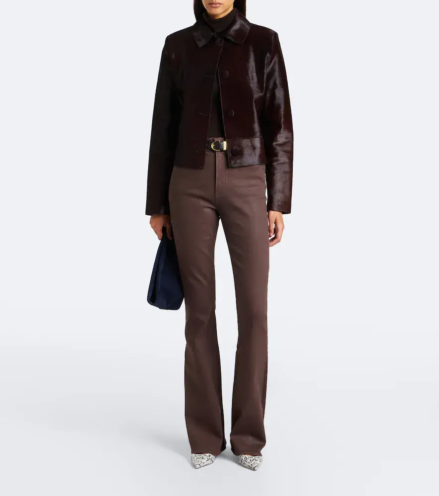Veronica Beard Beverly coated flared jeans | Thumbnail 5