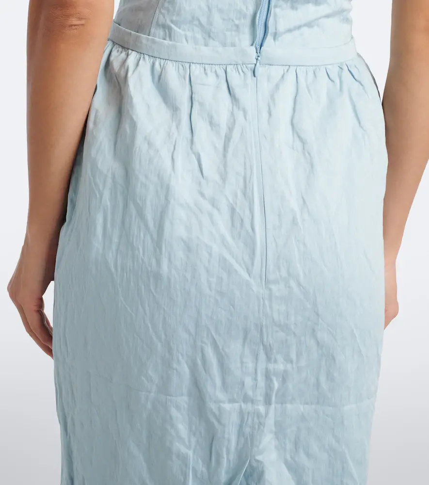 SHUSHU/TONG Bow-detail cotton-blend midi skirt | Thumbnail 2 SHUSHU/TONG Bow-detail cotton-blend midi skirt | Thumbnail 2