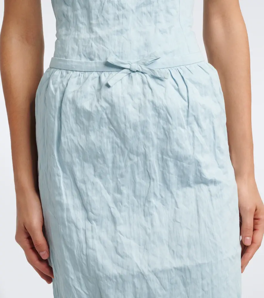 SHUSHU/TONG Bow-detail cotton-blend midi skirt | Thumbnail 4 SHUSHU/TONG Bow-detail cotton-blend midi skirt | Thumbnail 4