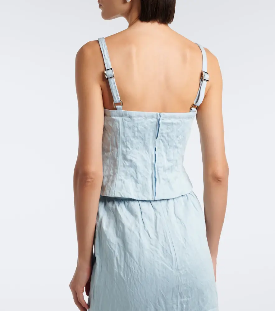 SHUSHU/TONG Bow-detail embellished ruffled top | Thumbnail 3