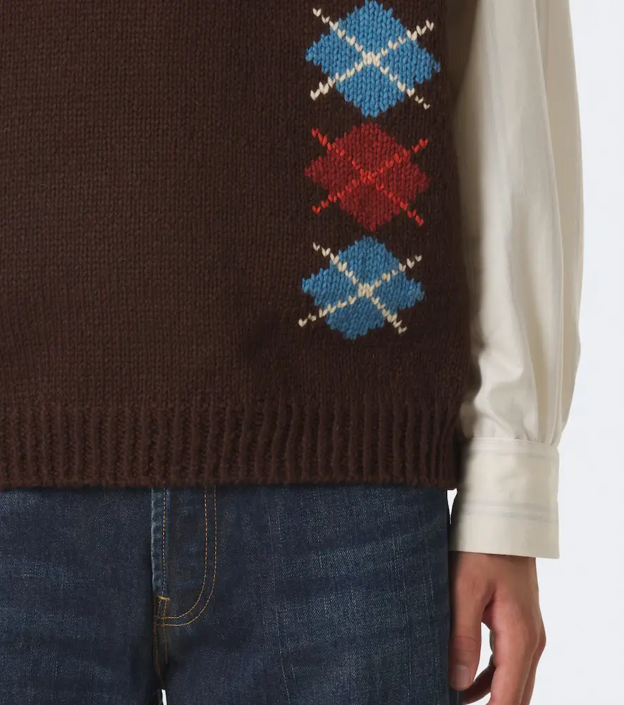 Visvim Diamante wool and cashmere sweater vest | Thumbnail 2