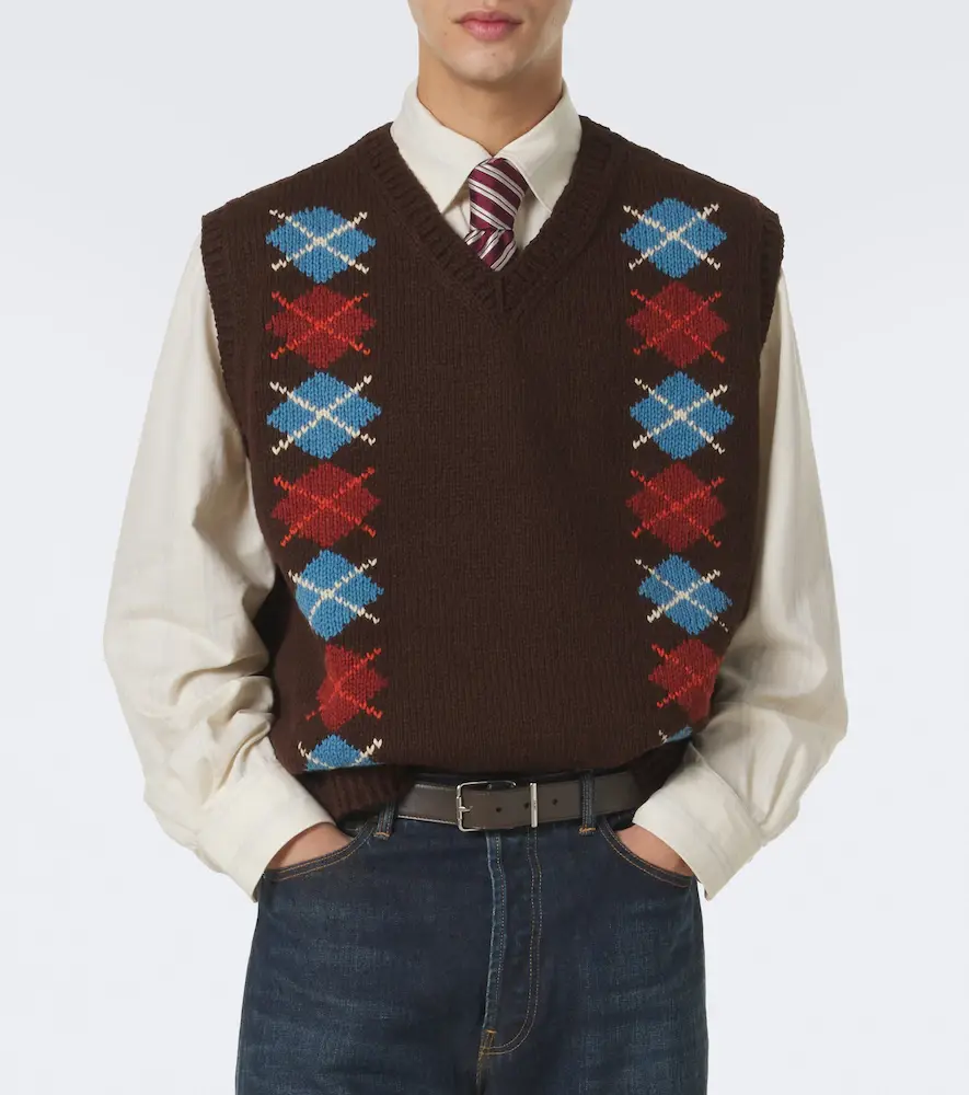 Visvim Diamante wool and cashmere sweater vest | Thumbnail 3