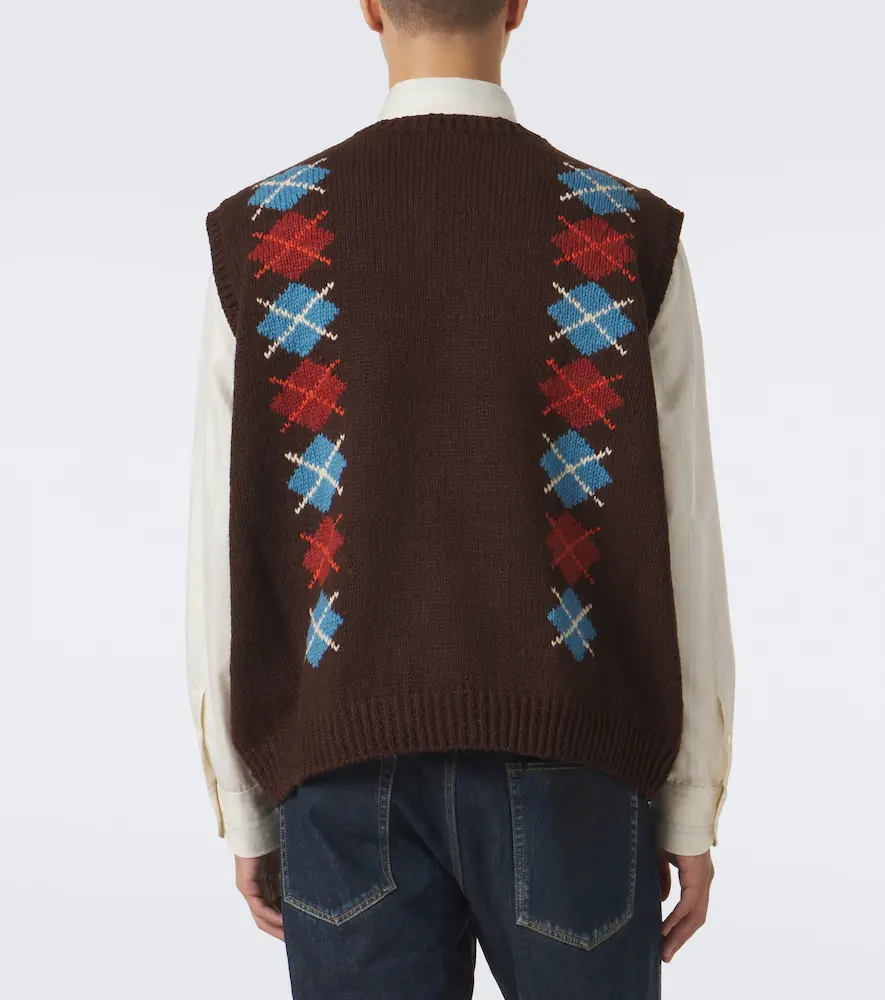 Visvim Diamante wool and cashmere sweater vest | Thumbnail 4