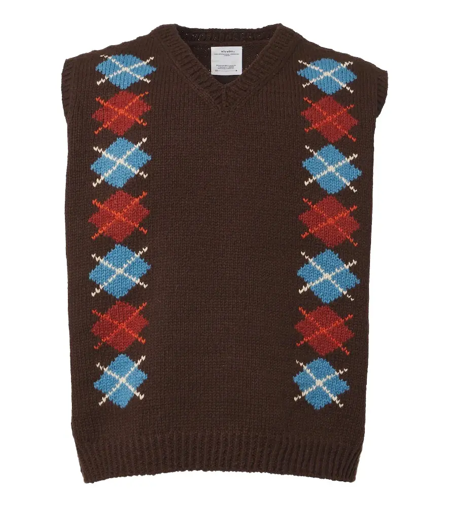 Visvim Diamante wool and cashmere sweater vest