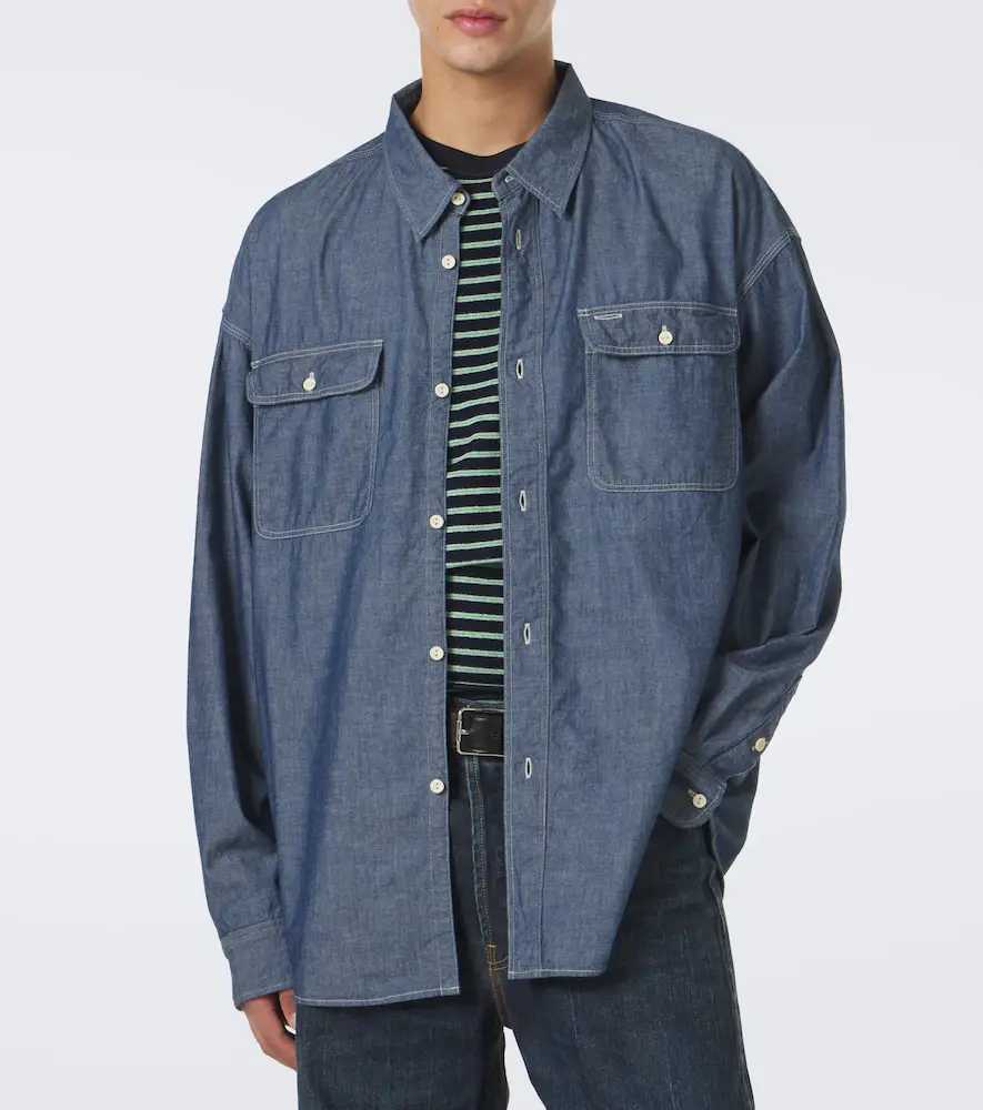 Visvim Langer cotton and silk chambray shirt | Thumbnail 2 Visvim Langer cotton and silk chambray shirt | Thumbnail 2