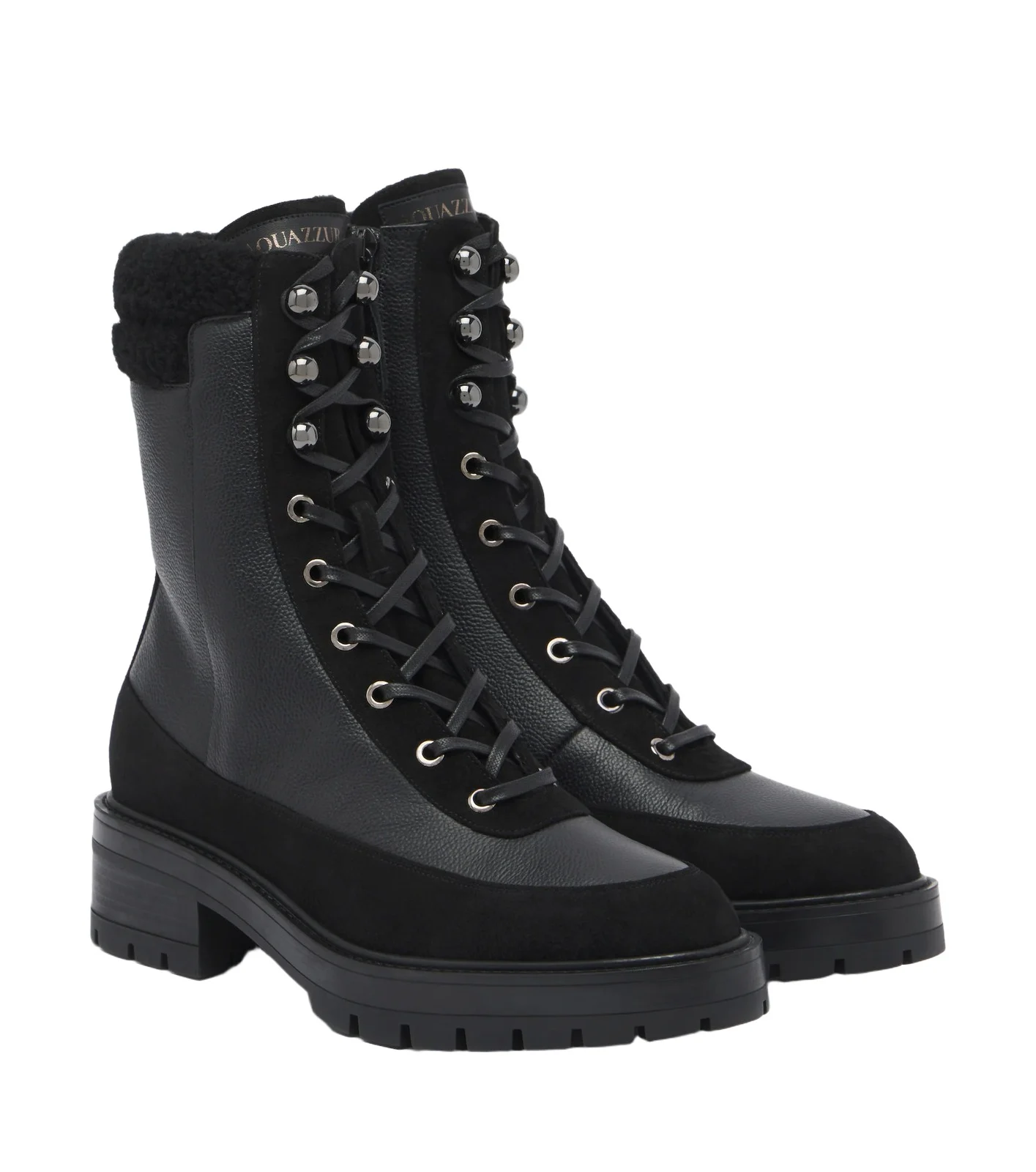 Aquazzura Very Cortina leather lace-up boots