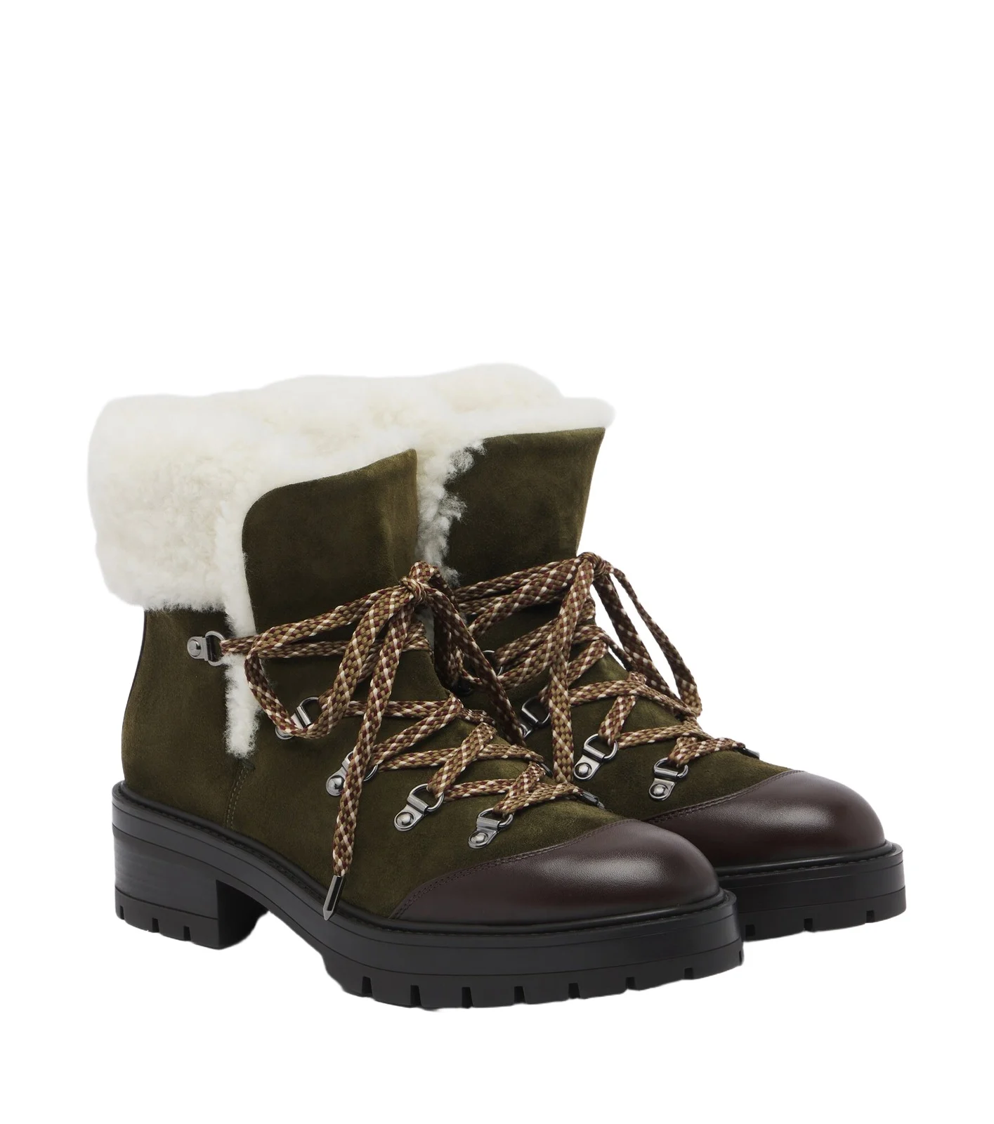 Aquazzura Val d'Isere suede lace-up boots