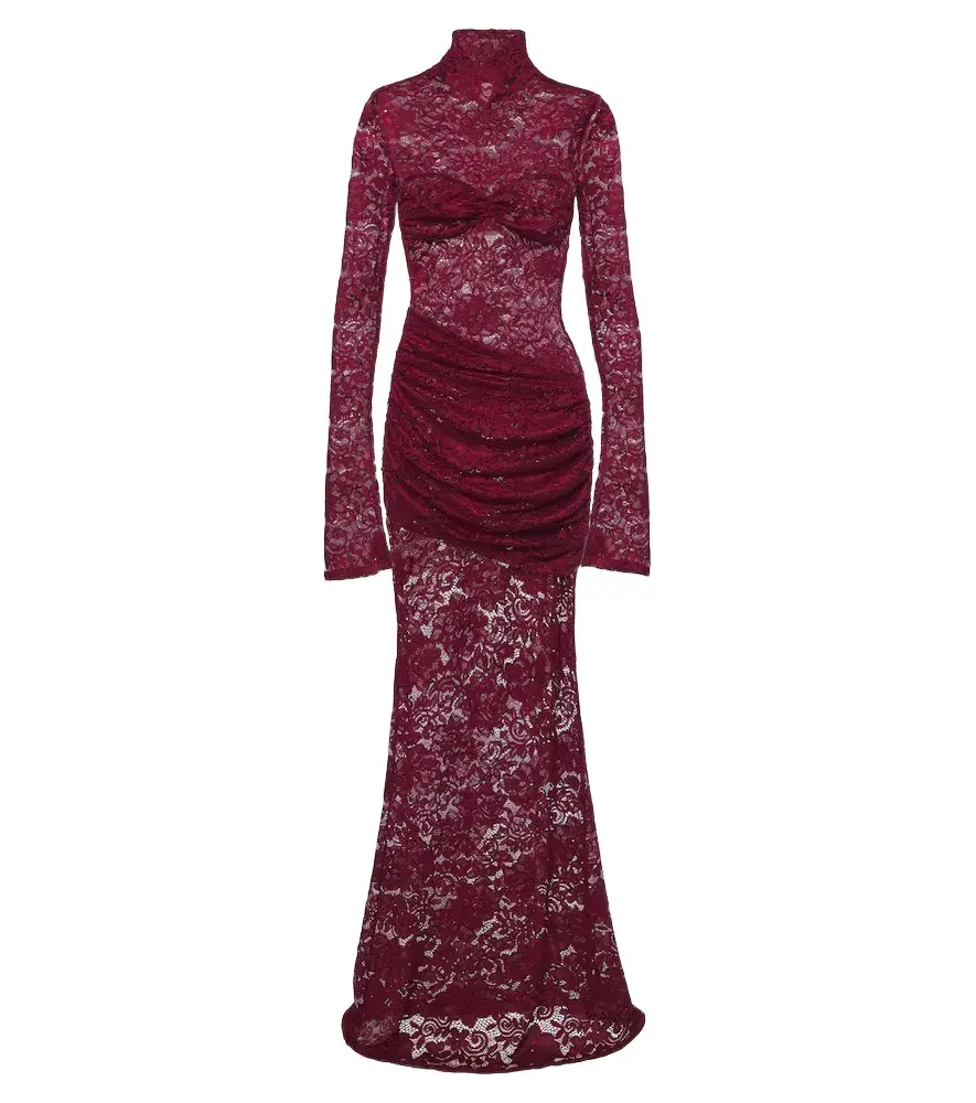 Francisca guipure lace gown