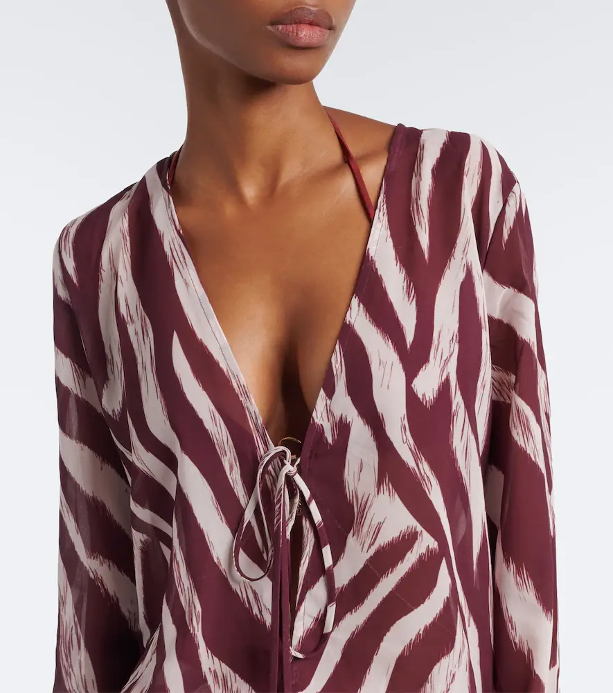 Bananhot Nema zebra-print maxi dress | Thumbnail 4