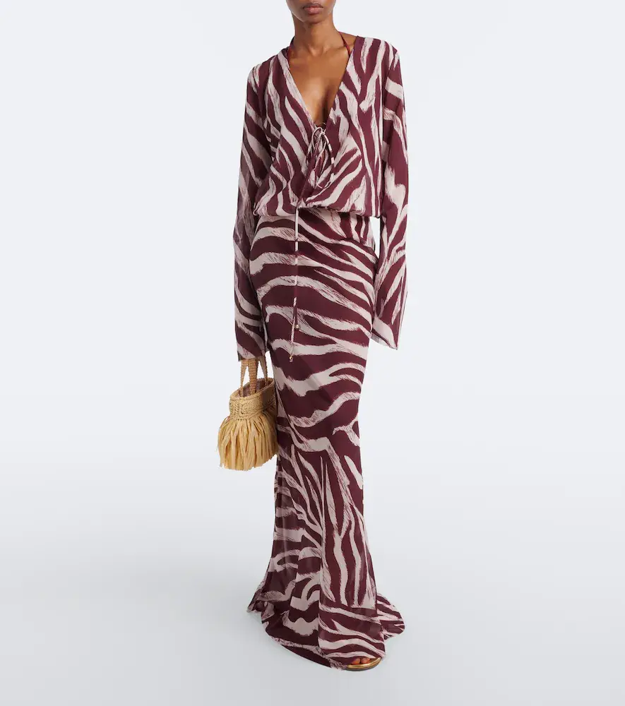 Bananhot Nema zebra-print maxi dress | Thumbnail 5