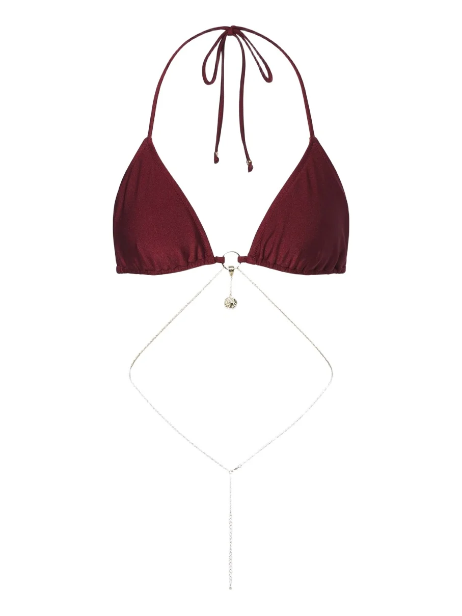 Chain embellished bikini top Chain embellished bikini top